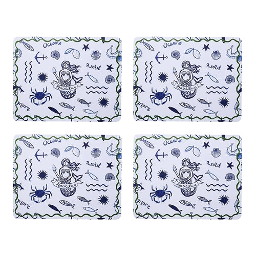 Nautilus Set of 4 Placemats 34x26.5cm Siren