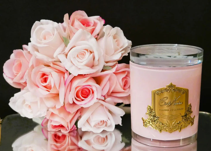 Pink Champagne 450g Candle Gold Badge