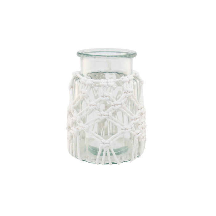 Bertrand Rope Hurricane Sml 14.5x14.5x19cm Clear Natural