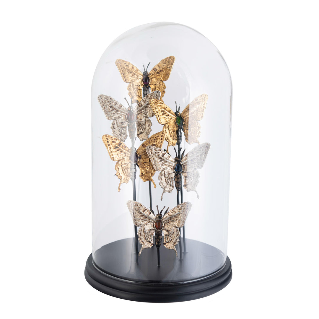Figari Resin Jewelled Butterfly Cloche