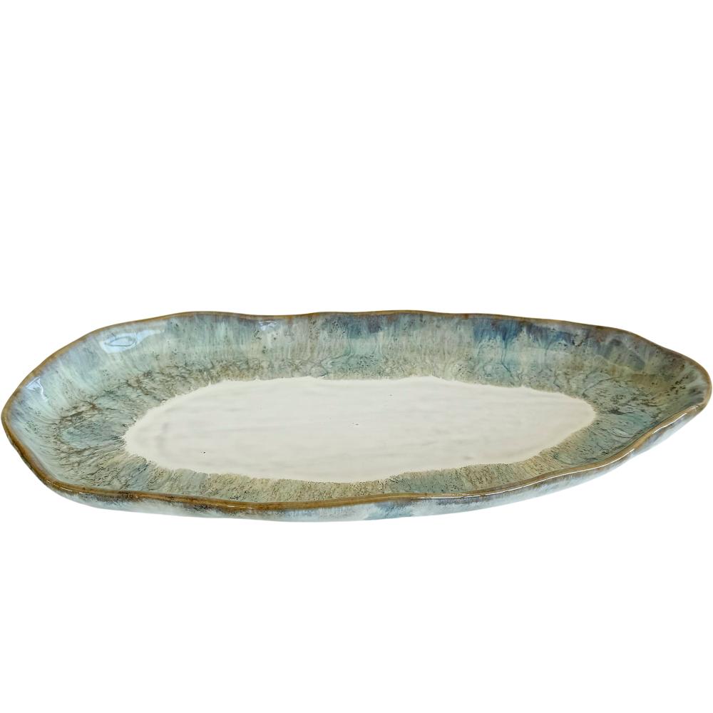 Ceramic Oval Jade 32x15