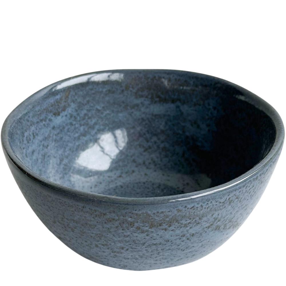 Ceramic Bowl Gray Blue 15x7.5c
