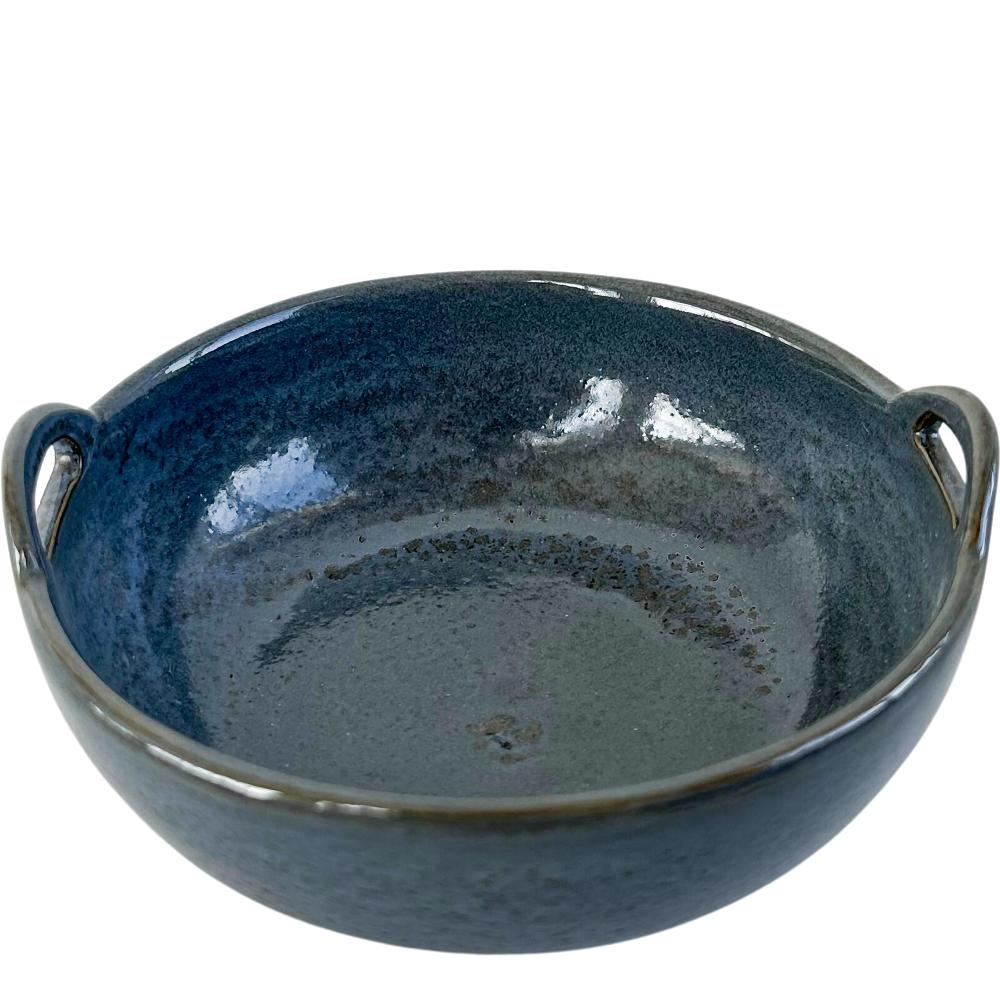 Bowl Handle Gray Blue 11x4