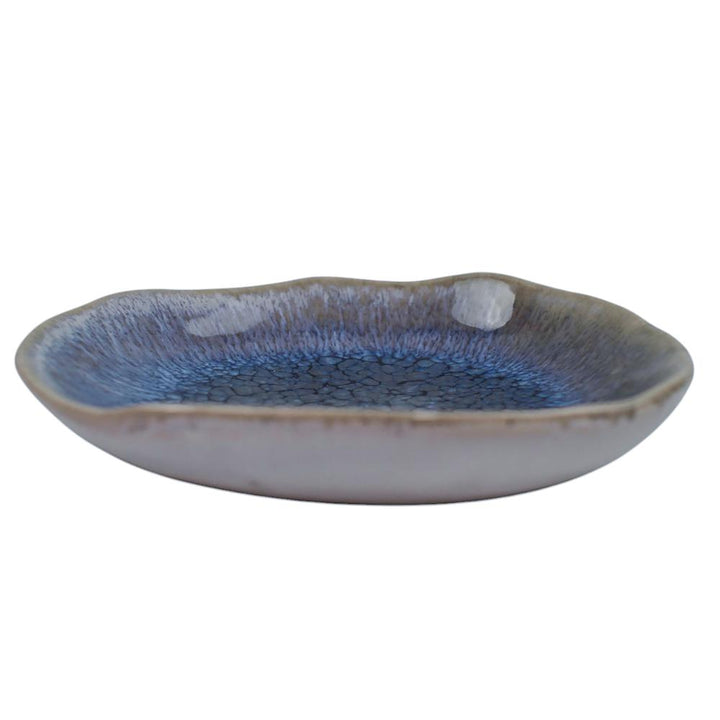 Snicker Dish Tealish 12x11
