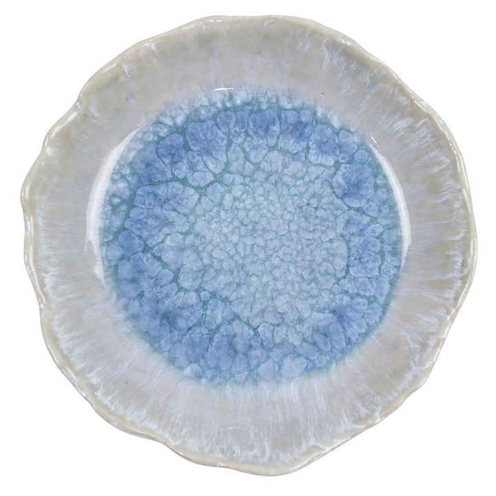 Rounded Dish Light Azure 17X16