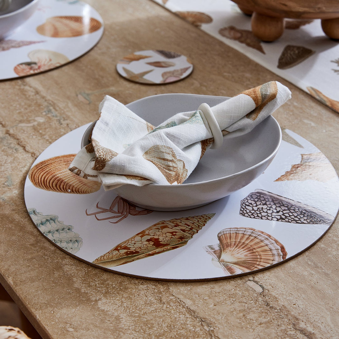 Shell Collection Round Placemat Set of 4