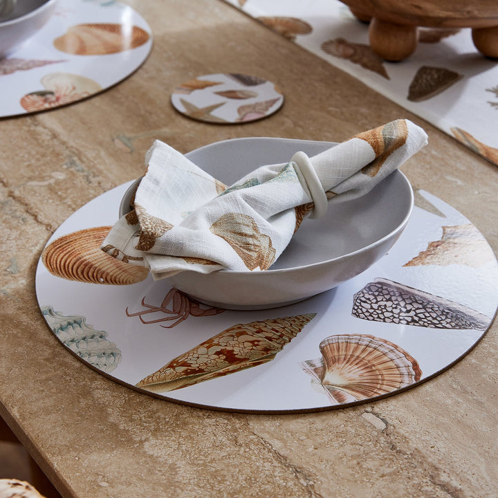 Shell Collection Round Placemat Set of 4