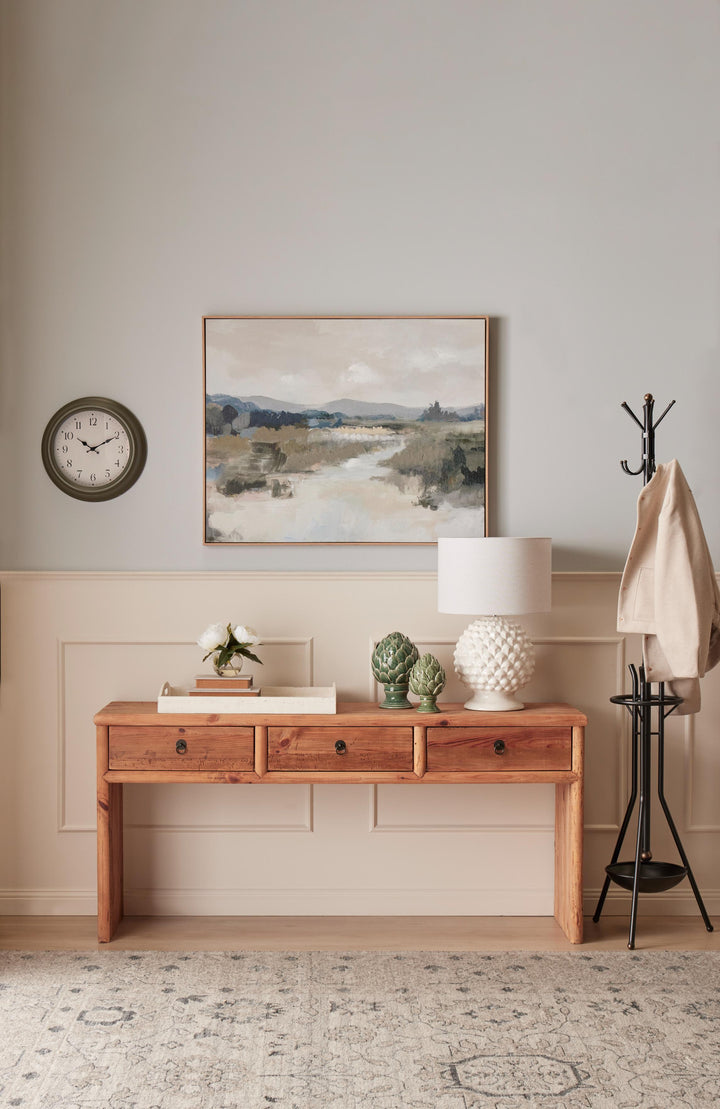 St Ives Wall Clock Green 35x35x6.3cm