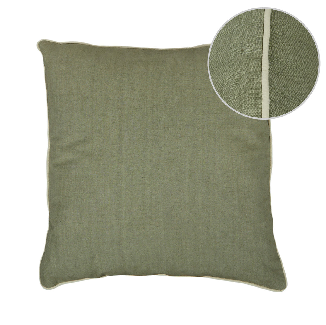 Jane Sage Linen/Cotton Cushion 50cm