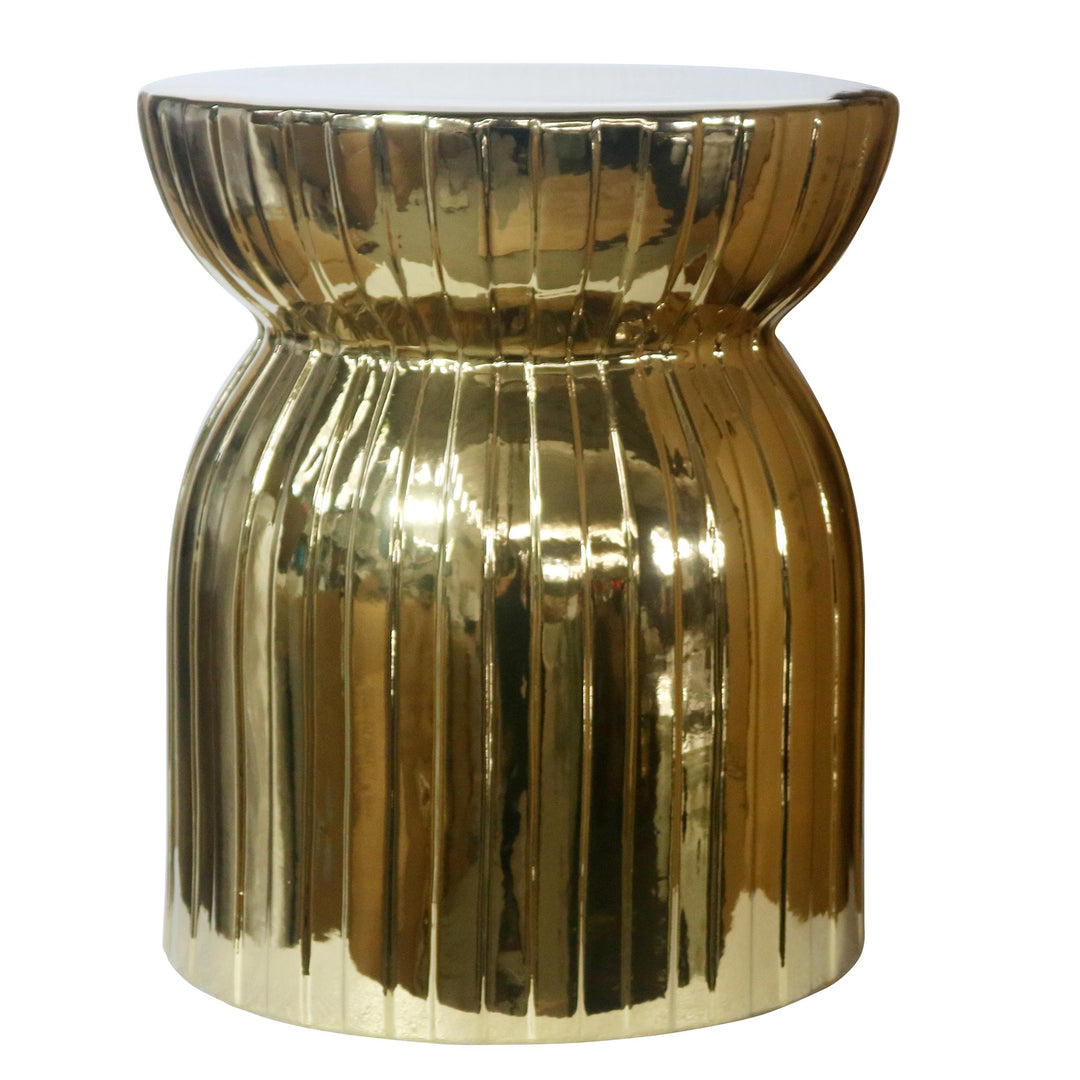 Ceramic Stool 35x45 Gold