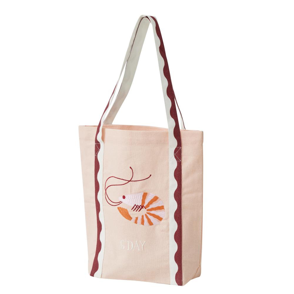 G`day Cotton Embroidered Tote 38x36cm