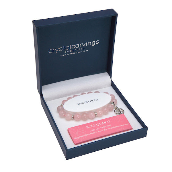 Rose Quartz Bracelet Tree Of Life