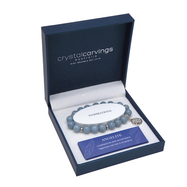 Angelite Bracelet Tree Of Life