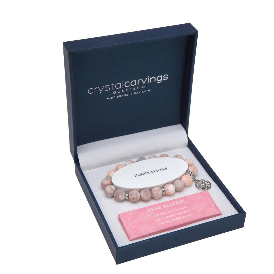 Pink Matrix Matte Bracelet Tree Of Life