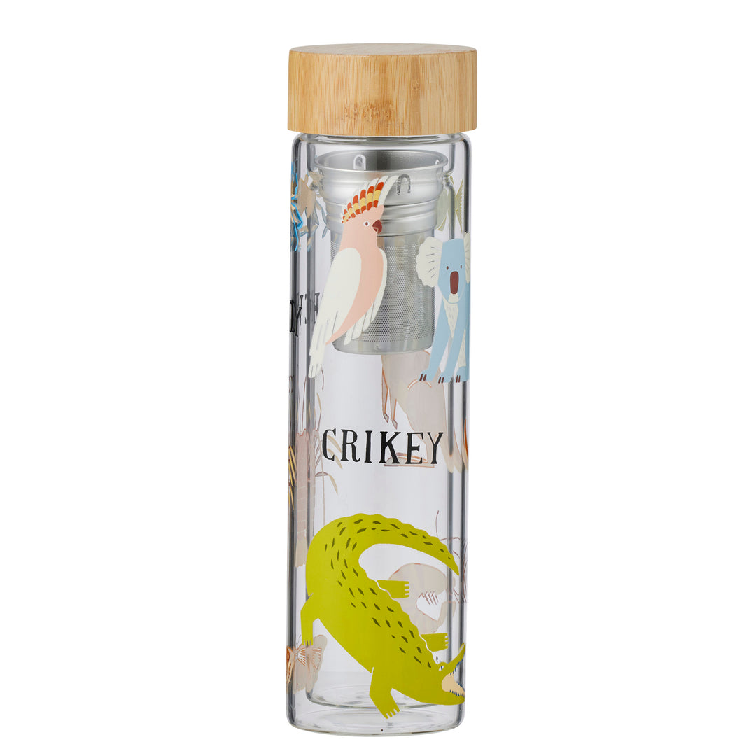 Irwins Double Wall Glass Infuser 7x25cm