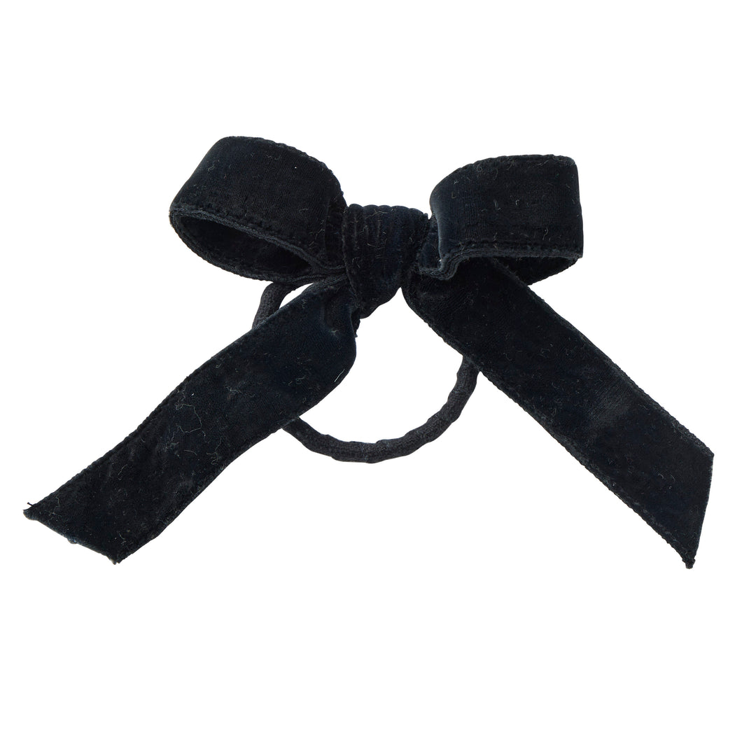 Ruban Velvet Bow Napkin Ring Black 12cm