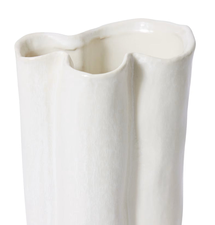 Kimani Tall Vase 13x10x26cm Ivory