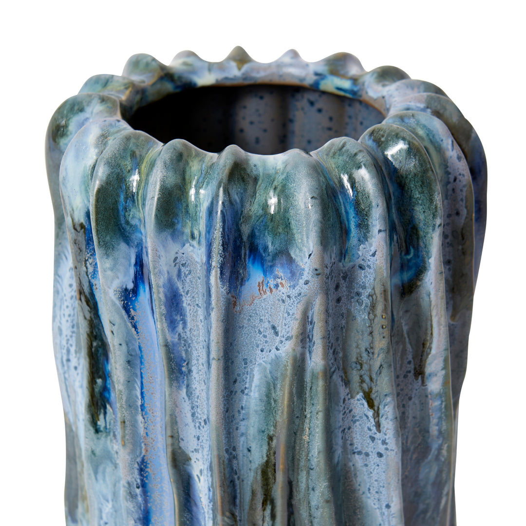 Alberto Tall Vase Blue 15x15x31cm