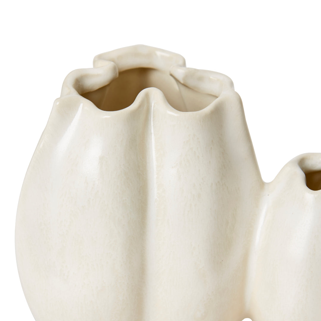 Zilia Vase Mini Twin Ivory 15x9x11cm