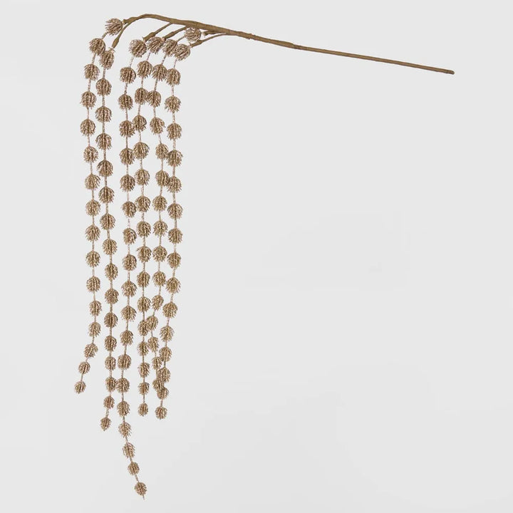 Hanging Glitter Stem Gold 93cm