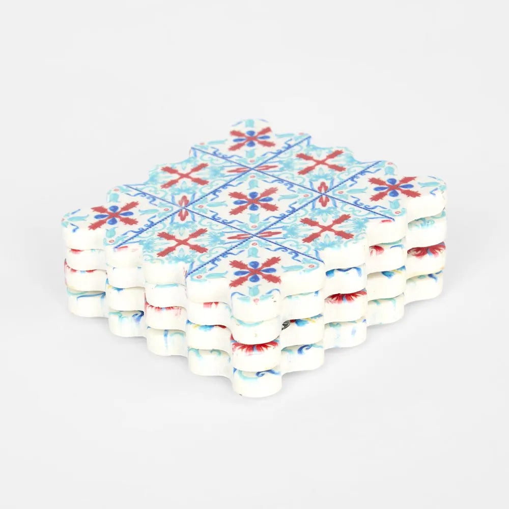 La Dolce Vita Pattern Coasters Mixed - Set of 4