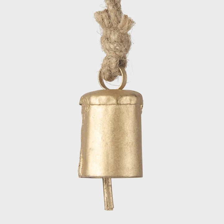 Mini Brass Oblong Bell Decoration 3.5x6cm