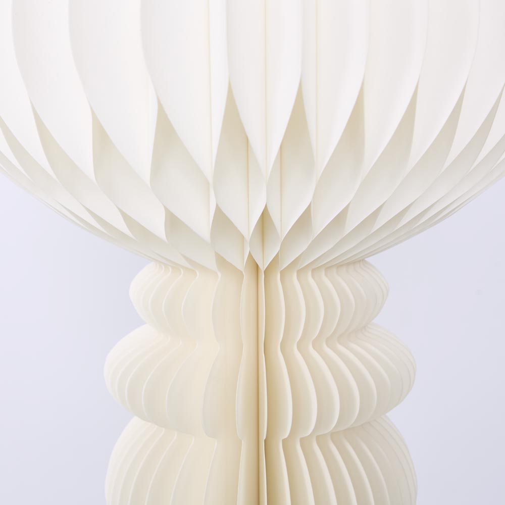 Giant Paper Cresting Finial Decoration White 26x100cm