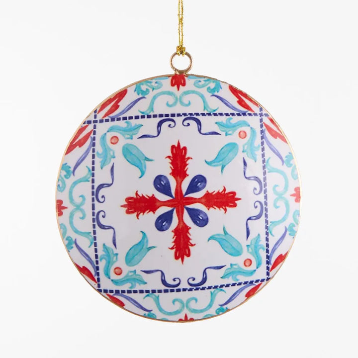 La Dolce Vita Red Pattern Tree Decoration L:10 W:10 H:11