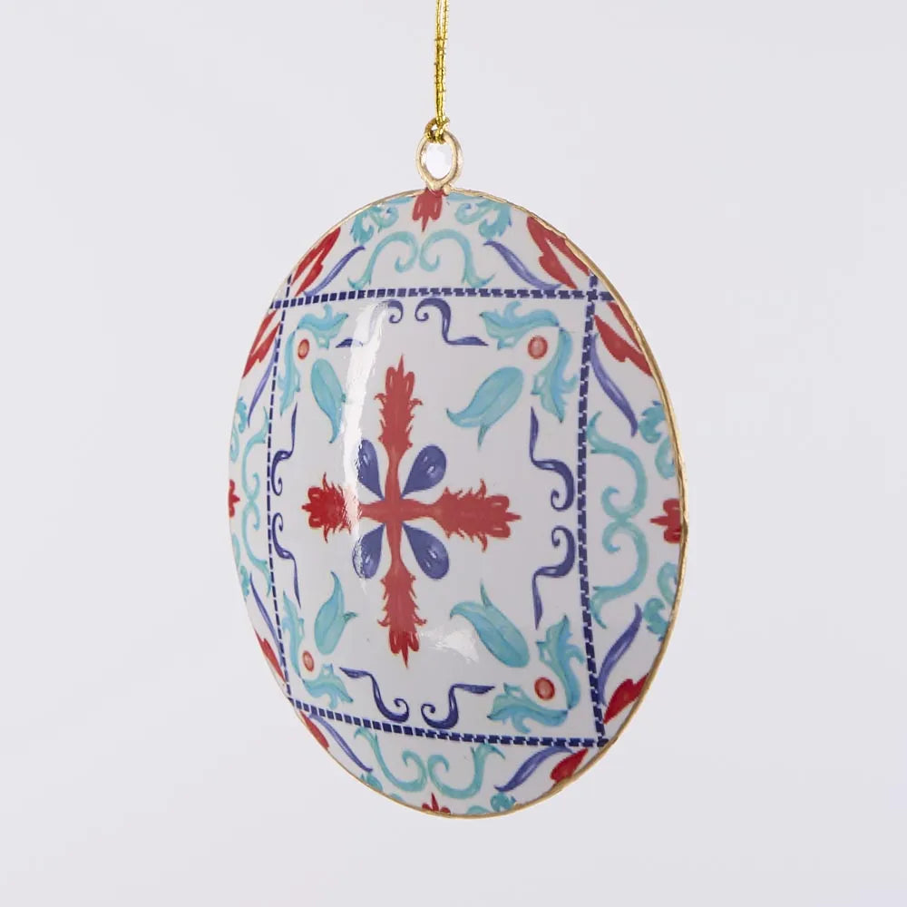 La Dolce Vita Red Pattern Tree Decoration L:10 W:10 H:11