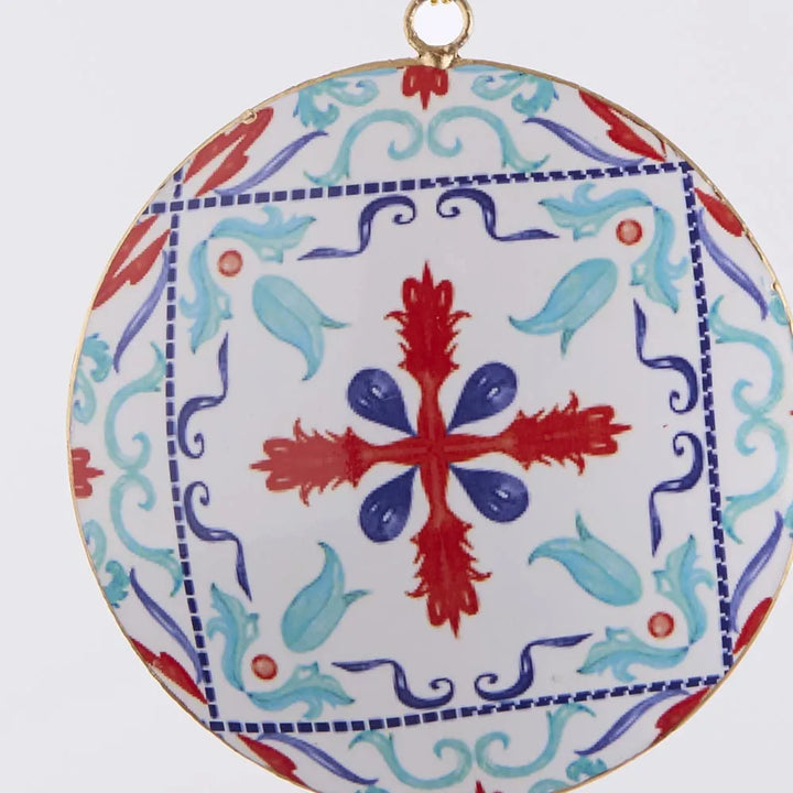 La Dolce Vita Red Pattern Tree Decoration L:10 W:10 H:11