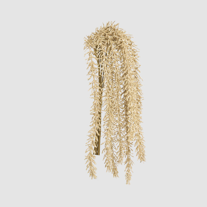 Cascading Glitter Bunch Gold 5x68cm
