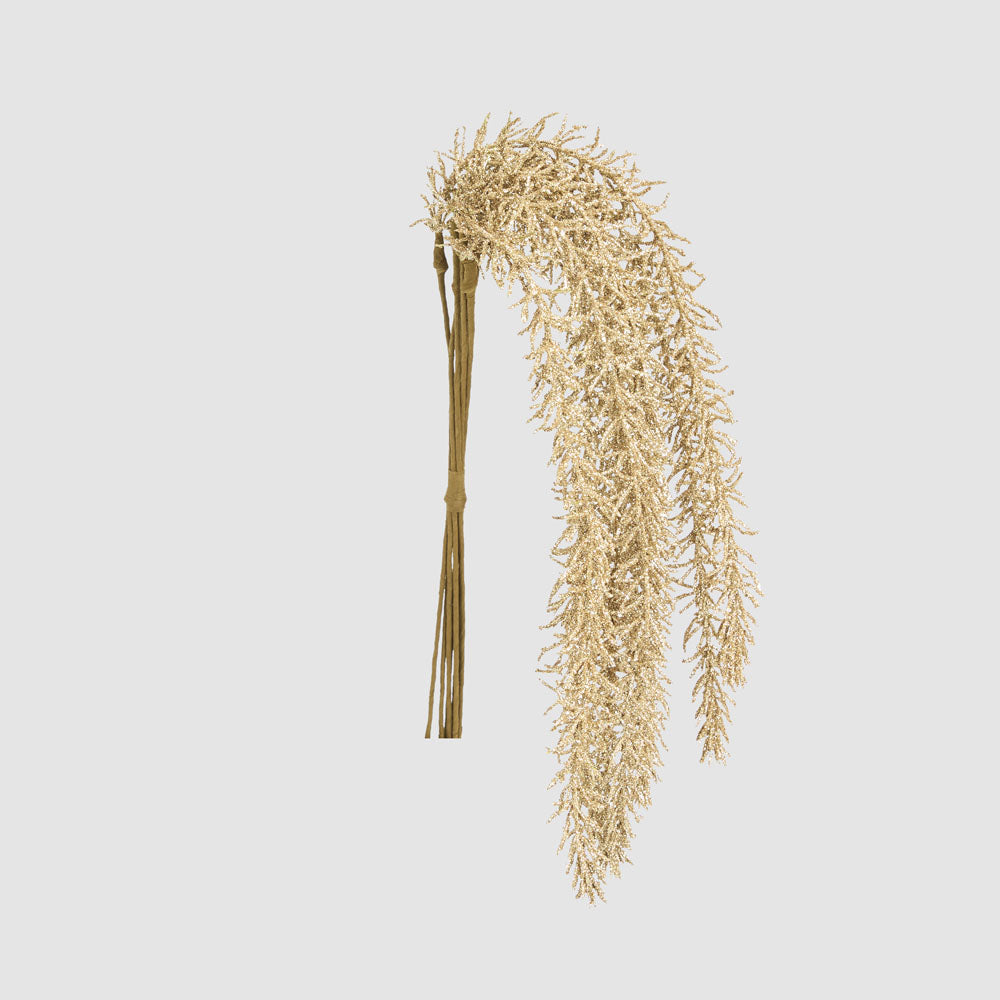 Cascading Glitter Bunch Gold 5x68cm