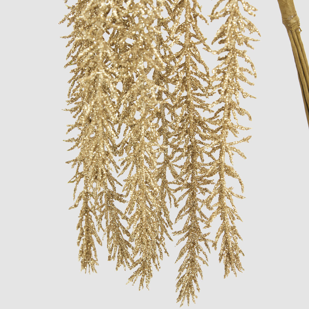 Cascading Glitter Bunch Gold 5x68cm