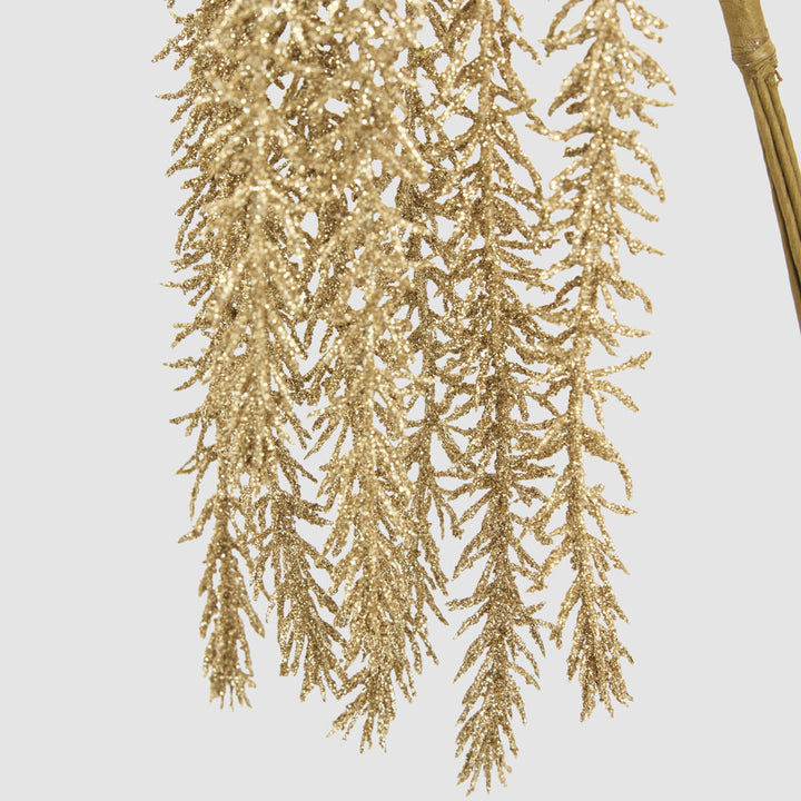 Cascading Glitter Bunch Gold 5x68cm