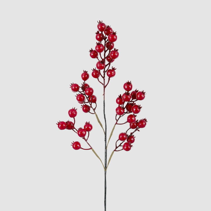 Glossy Red Berry Spray 20x70cm