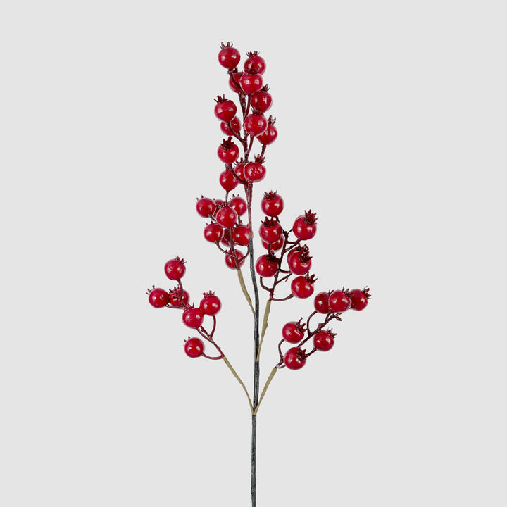 Glossy Red Berry Spray 20x70cm