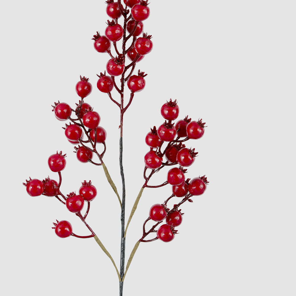 Glossy Red Berry Spray 20x70cm