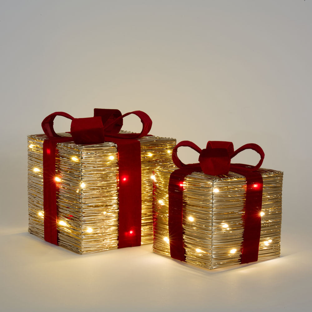 Small Wrap Light Up Gift Box 20x23cm