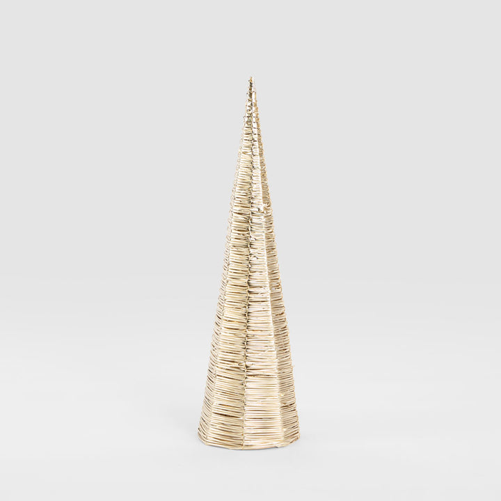 Small Wrapt Light Up Cone Tree 14x50cm