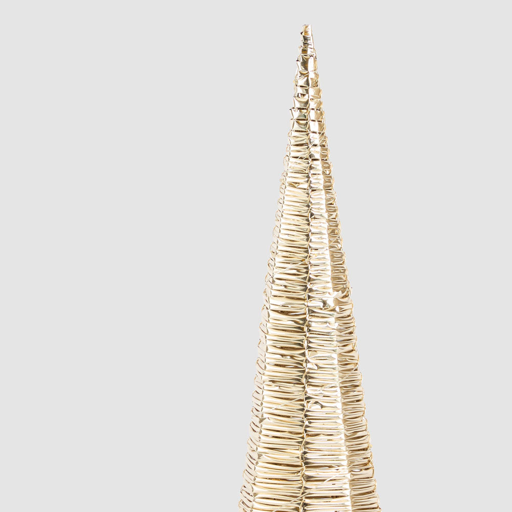 Small Wrapt Light Up Cone Tree 14x50cm