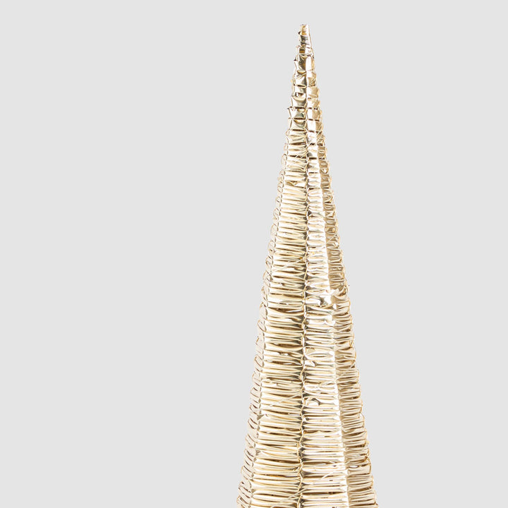 Small Wrapt Light Up Cone Tree 14x50cm