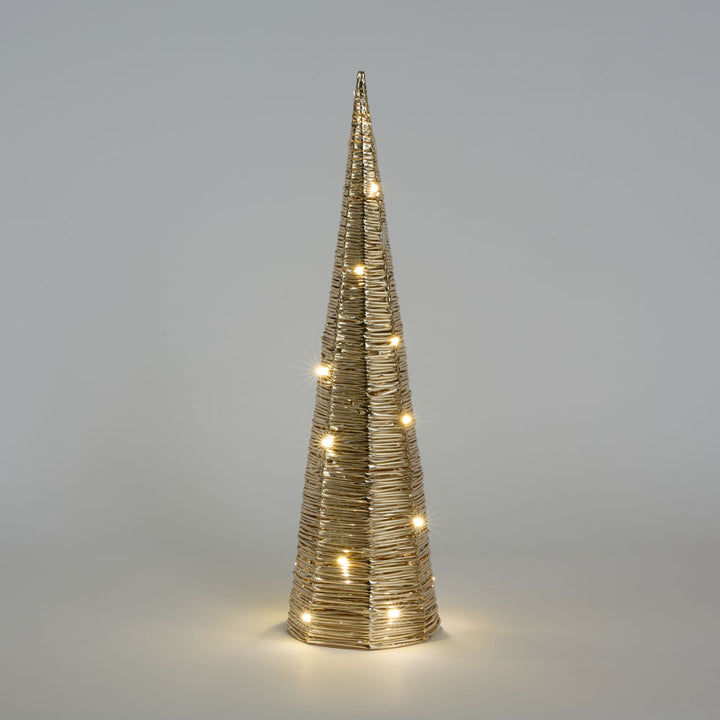 Large Wrap Light Up Cone Tree 16x60cm