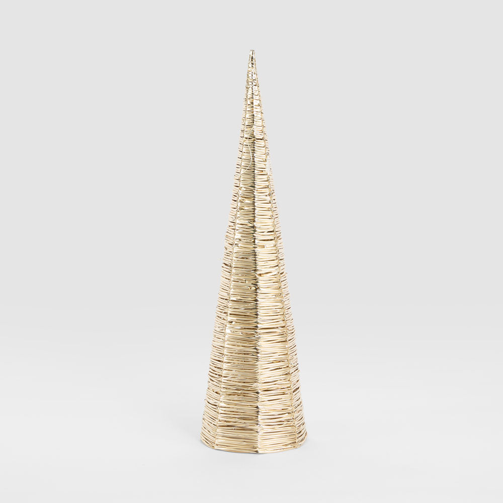 Large Wrap Light Up Cone Tree 16x60cm