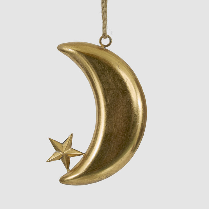Golden Moon Crescent Decoration Large 29.5x22cm