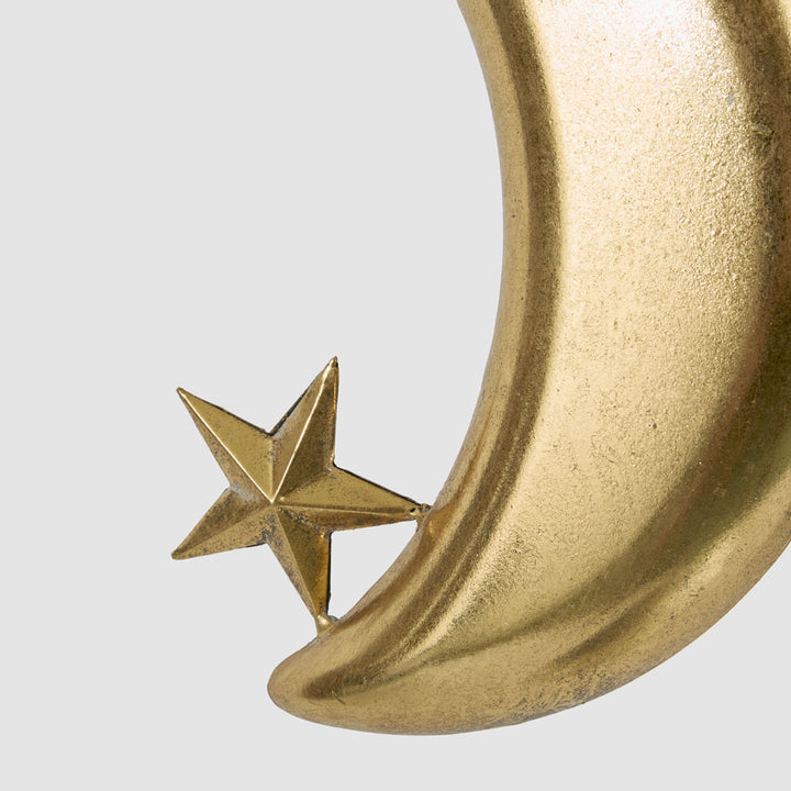 Golden Moon Crescent Decoration Large 29.5x22cm