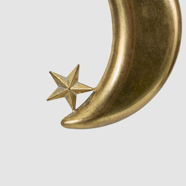 Golden Moon Crescent Decoration Small 25x17cm