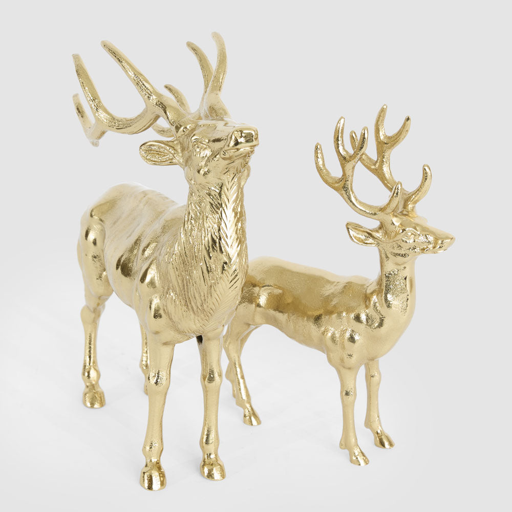 Small Forest Aluminium Deer 19x24cm