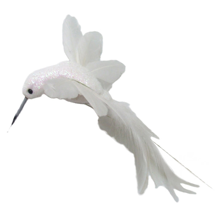 Hummingbird On Stick White