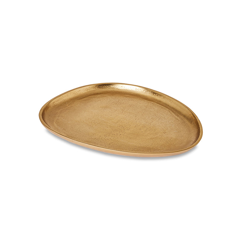Eve Gold Med Irregular Platter 34.5X28.5X2.5cm