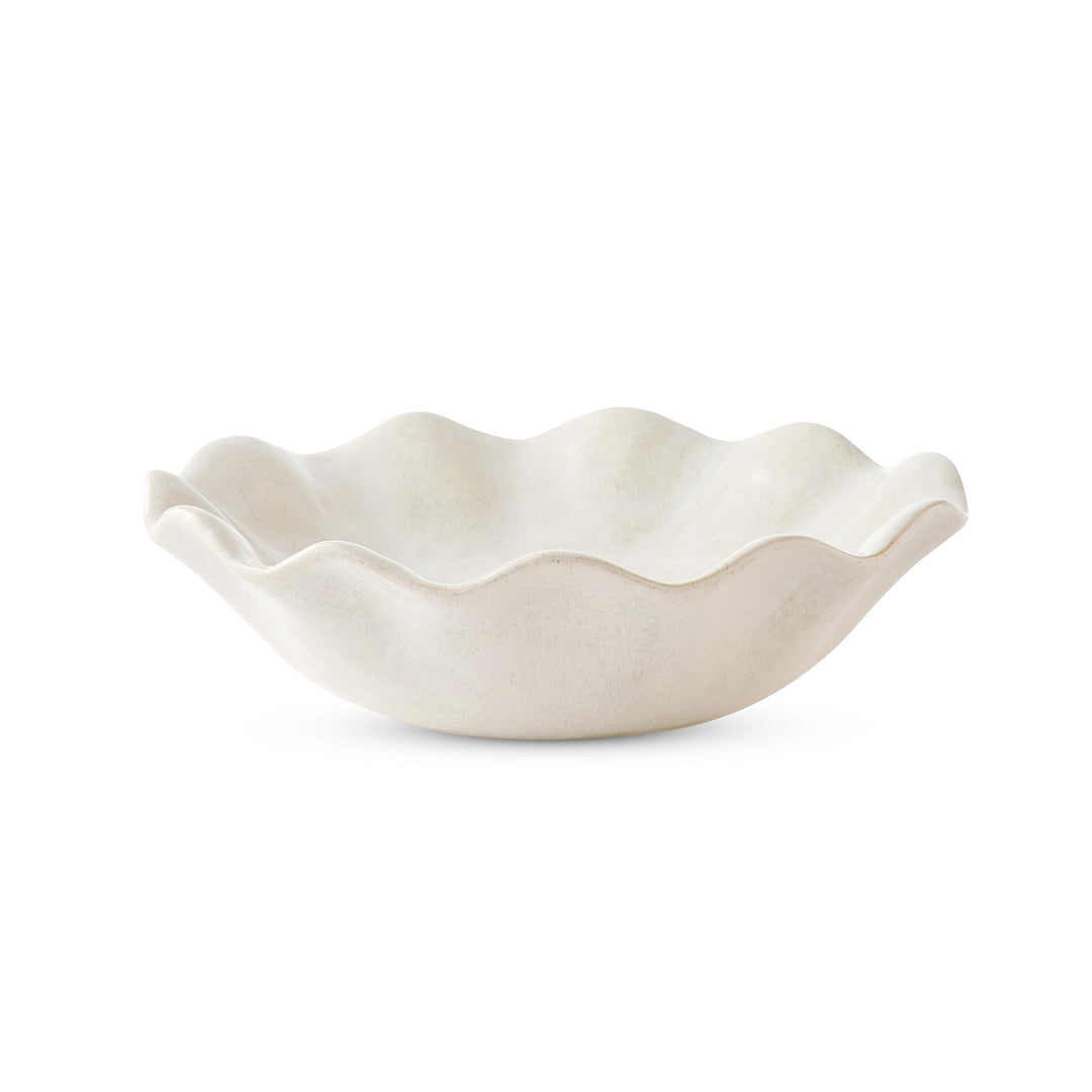 Wavy Ivory Reactive Bowl D30Xh9cm